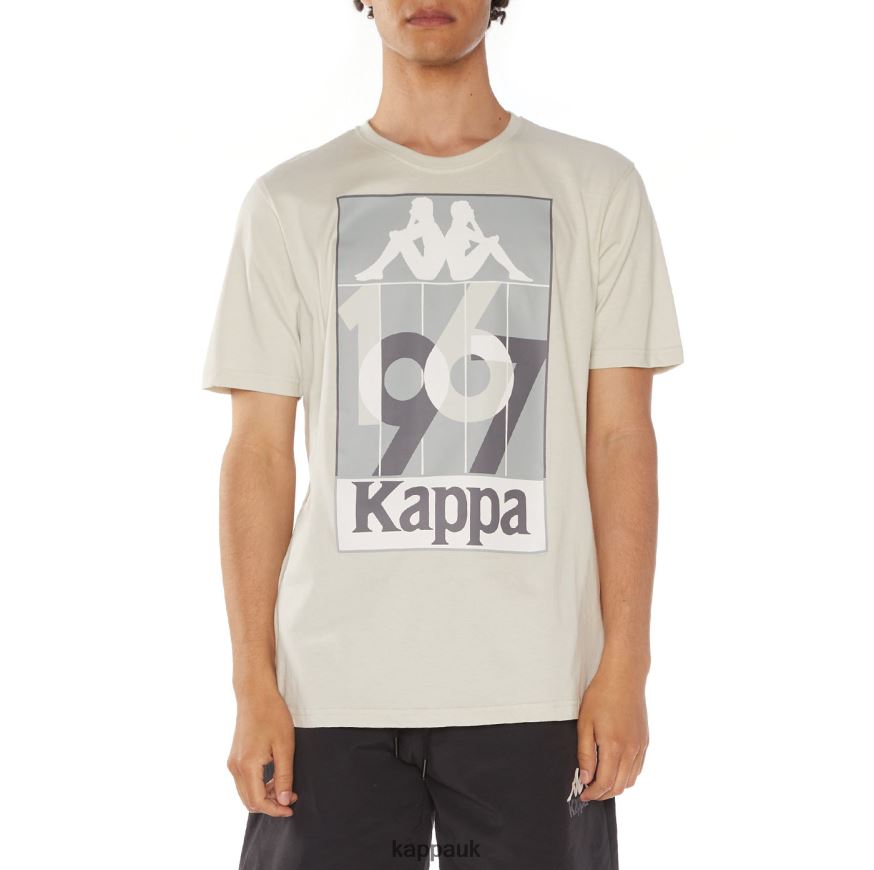 Kappa Quinn T-Shirt Grey 408H4N140 - Kappa Trainers UK