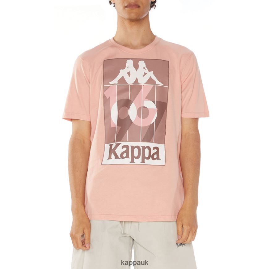 Kappa Quinn T-Shirt Pink 408H4N107 - Kappa Trainers UK