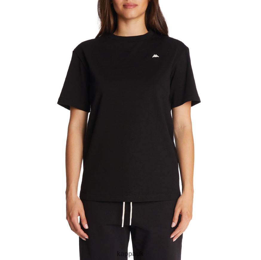 Kappa Robe Giovani Darphis T-Shirt Black 408H4N152 - Kappa Trainers UK
