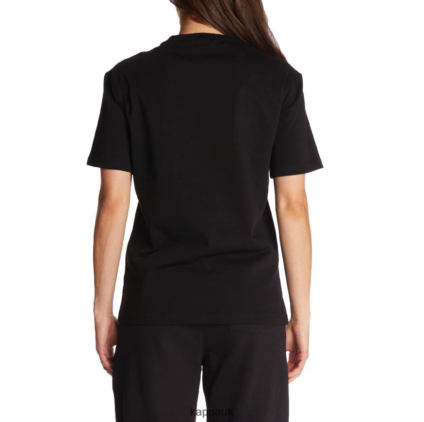 Kappa Robe Giovani Darphis T-Shirt Black 408H4N152 - Kappa Trainers UK