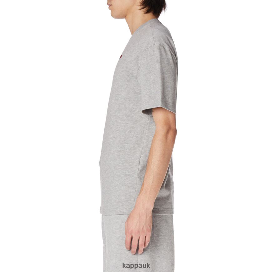 Kappa Robe Giovani Darphis T-Shirt Light Grey 408H4N153 - Kappa Tracksuit UK