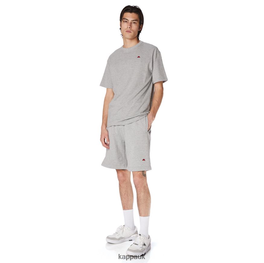 Kappa Robe Giovani Darphis T-Shirt Light Grey 408H4N153 - Kappa Tracksuit UK