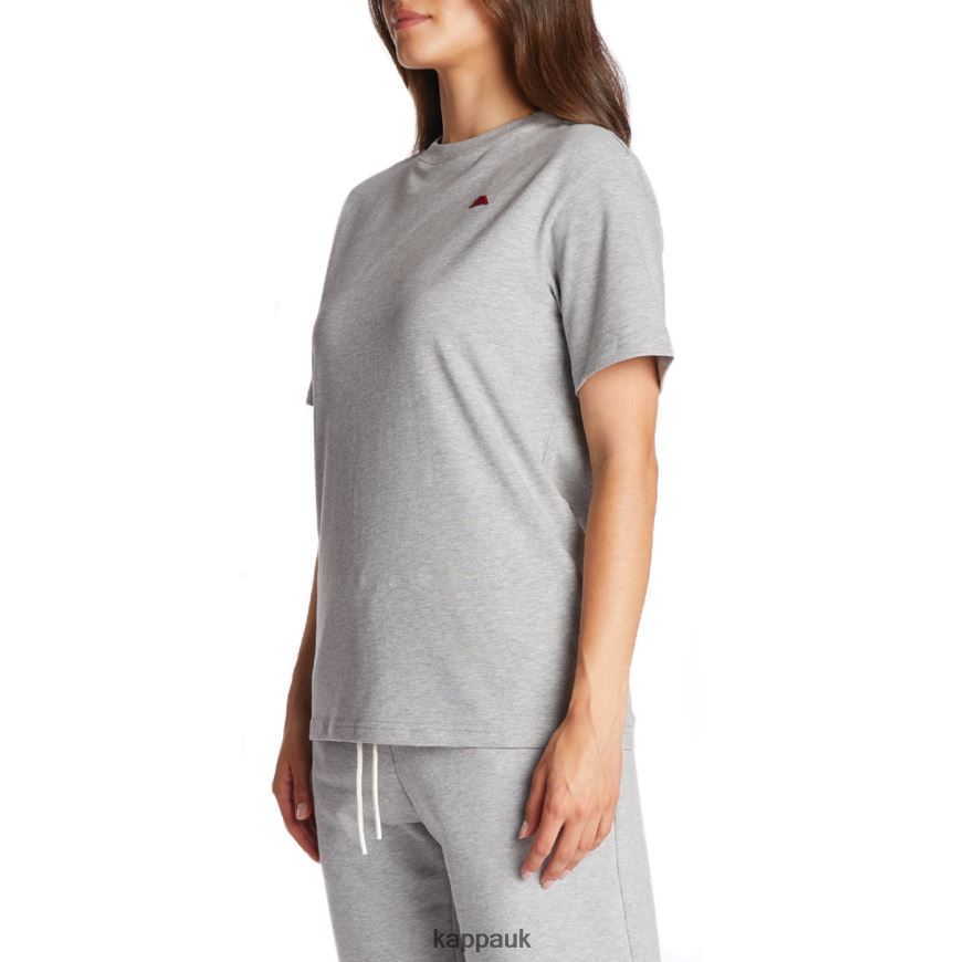 Kappa Robe Giovani Darphis T-Shirt Light Grey 408H4N153 - Kappa Tracksuit UK