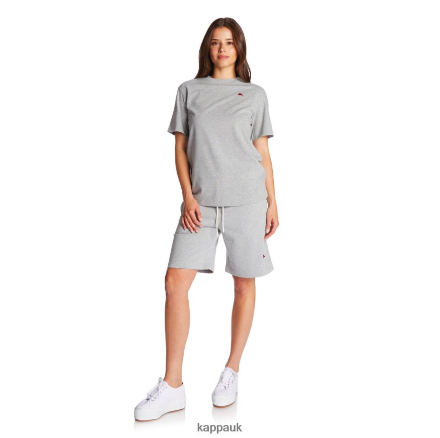 Kappa Robe Giovani Darphis T-Shirt Light Grey 408H4N153 - Kappa Tracksuit UK