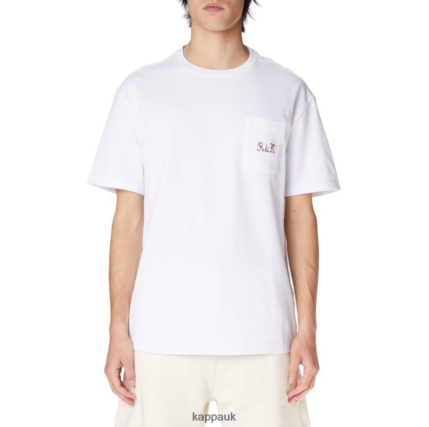 Kappa Robe Giovani Mirfak T-Shirt White 408H4N196 - Kappa UK