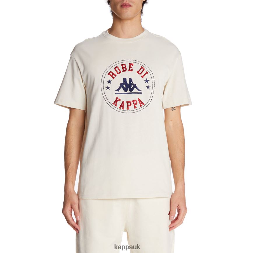 Kappa Robe Giovani Revati T-Shirt Cream 408H4N197 - Kappa Trainers UK