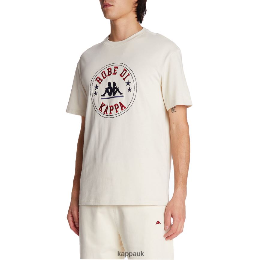 Kappa Robe Giovani Revati T-Shirt Cream 408H4N197 - Kappa Trainers UK