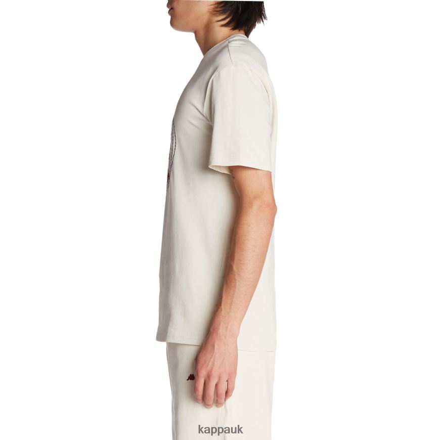 Kappa Robe Giovani Revati T-Shirt Cream 408H4N197 - Kappa Trainers UK
