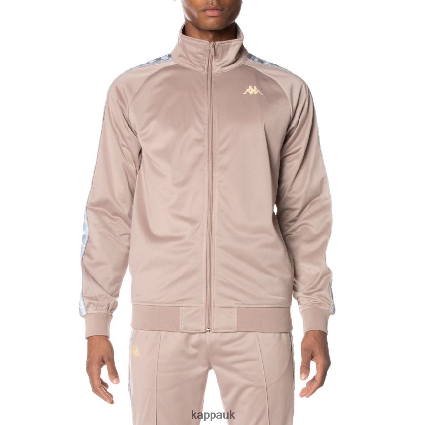 Kappa 222 Banda Ganniston Track Jacket Beige 408H4N1 - Kappa UK