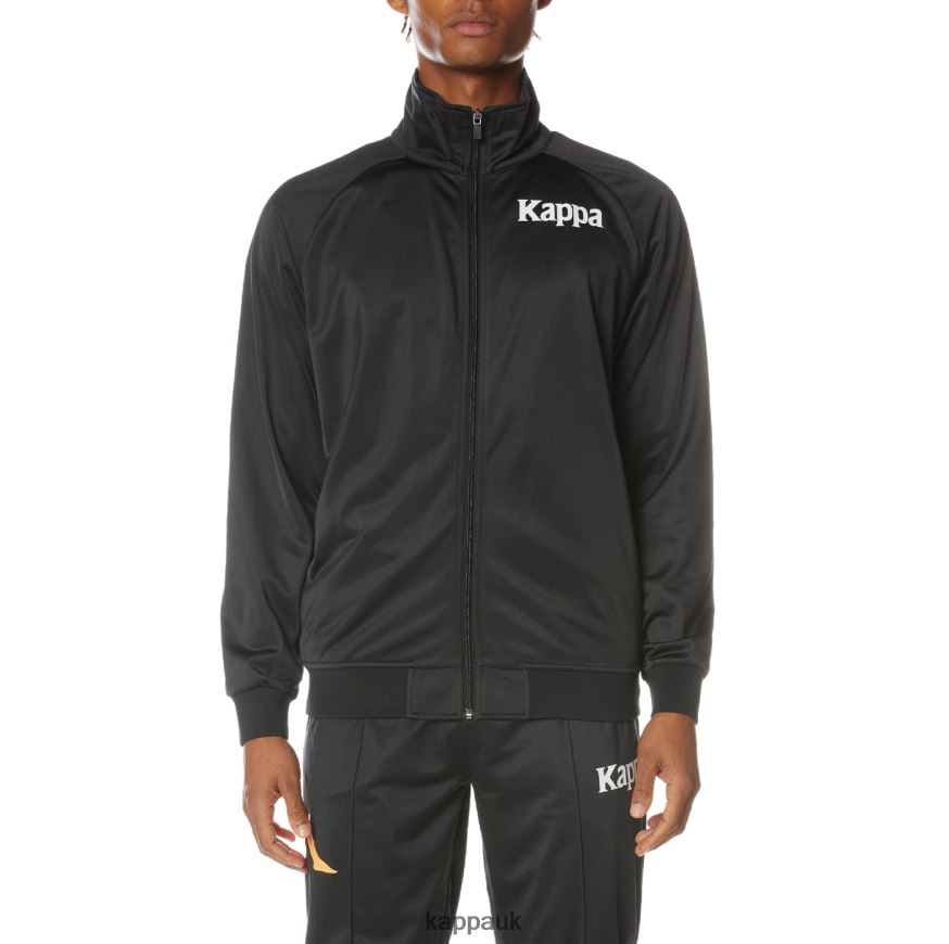 Kappa Authentic Angost Track Jacket Jet Black 408H4N2 - Kappa Trainers UK
