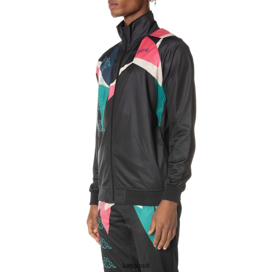 Kappa Logo Lamal Track Jacket Jet Black 408H4N3 - Kappa Tracksuit UK