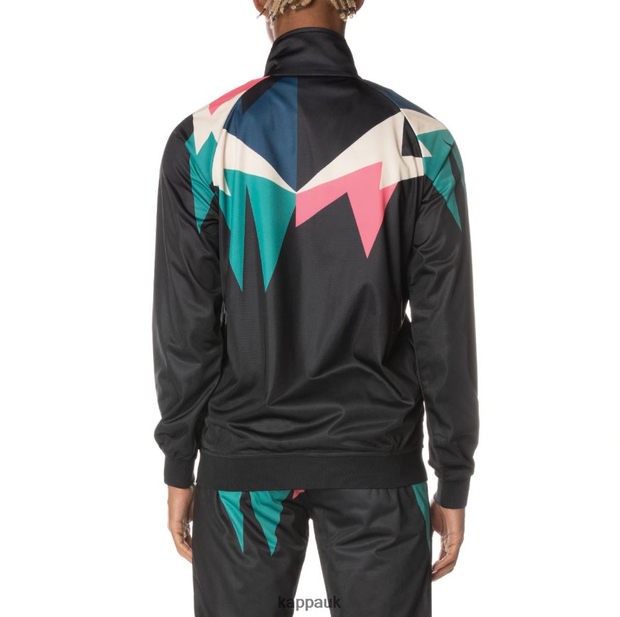 Kappa Logo Lamal Track Jacket Jet Black 408H4N3 - Kappa Tracksuit UK