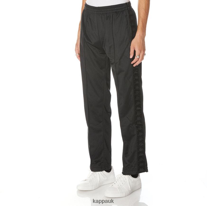 Kappa 222 Banda Astoriazz Trackpants Black Jet 408H4N33 - Kappa Tracksuit UK