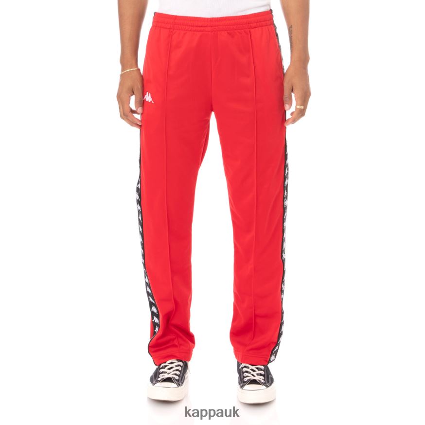 Kappa 222 Banda Astoriazz Trackpants RED BLACK 408H4N37 - Kappa UK