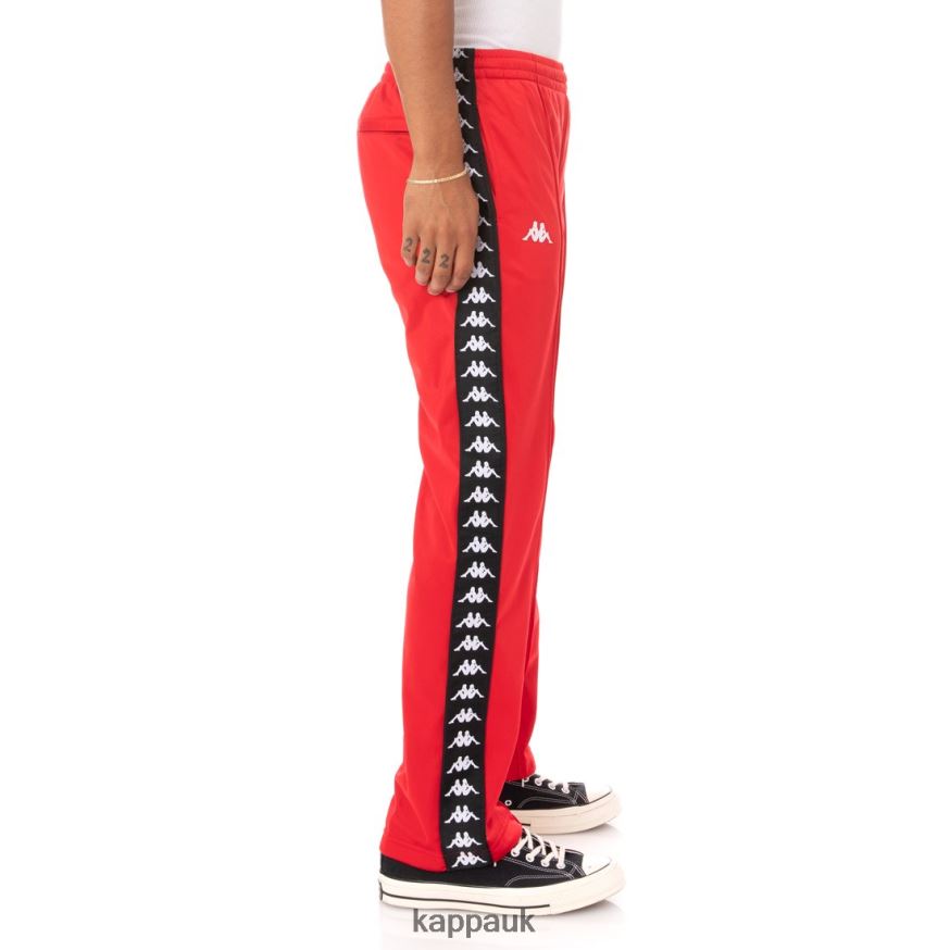 Kappa 222 Banda Astoriazz Trackpants RED BLACK 408H4N37 - Kappa UK