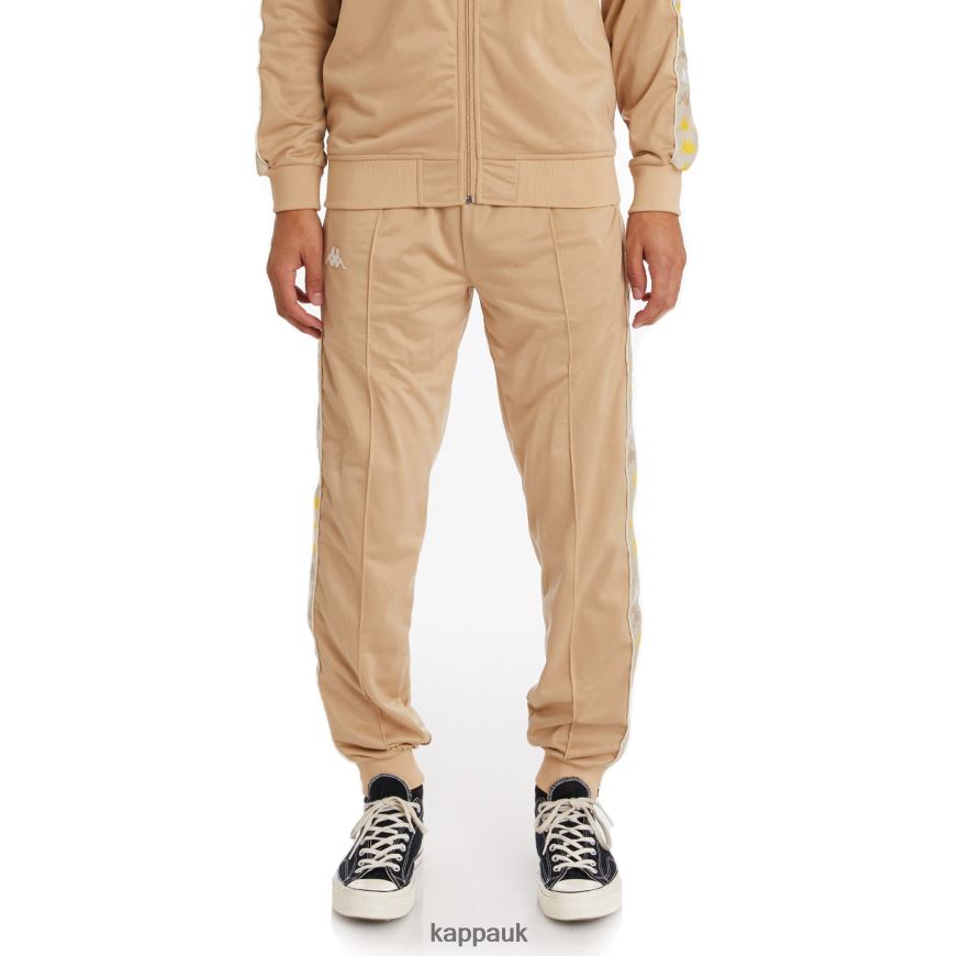 Kappa 222 Banda Deky 2 Trackpants Beige 408H4N27 - Kappa Tracksuit UK