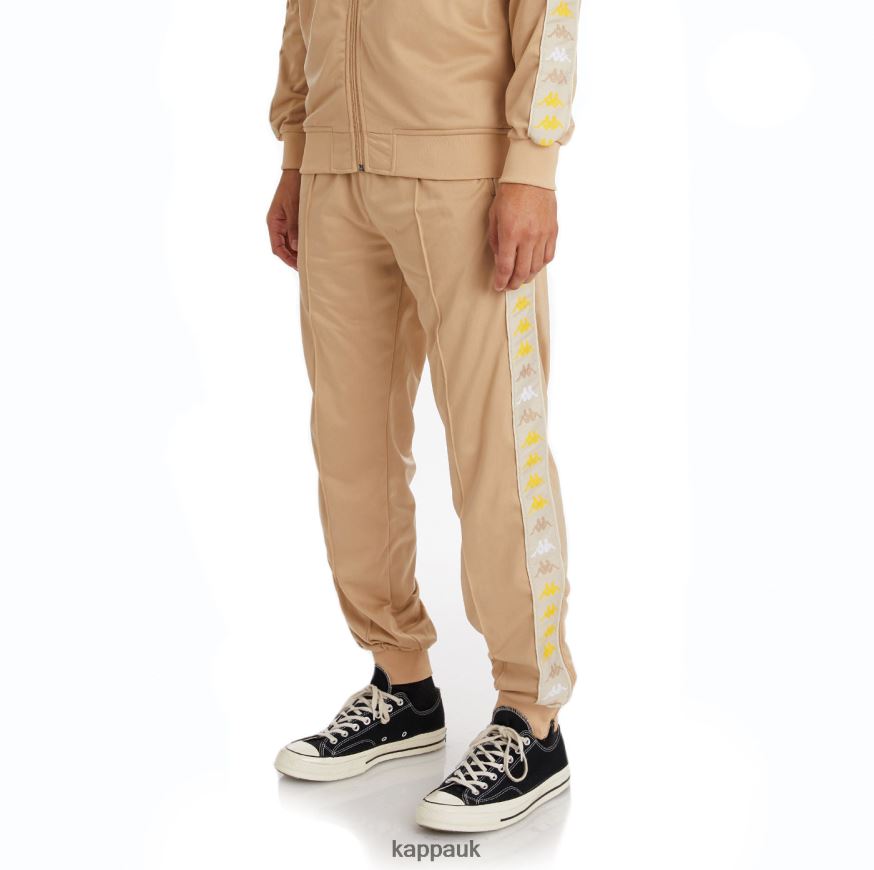 Kappa 222 Banda Deky 2 Trackpants Beige 408H4N27 - Kappa Tracksuit UK