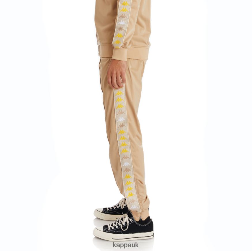 Kappa 222 Banda Deky 2 Trackpants Beige 408H4N27 - Kappa Tracksuit UK