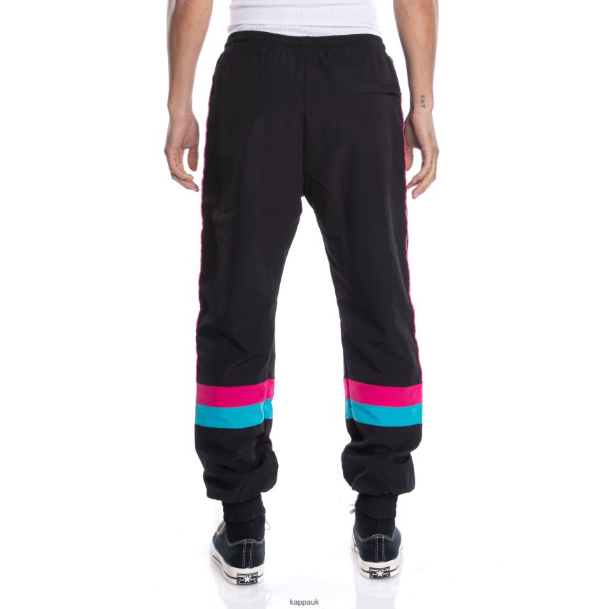 Kappa 222 Banda Gumball Govel Trackpants Black 408H4N24 - Kappa Tracksuit UK