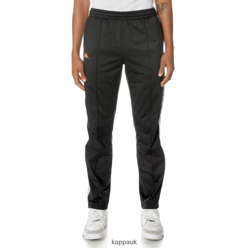 Kappa 222 Banda King Trackpants Jet Black 408H4N18 - Kappa Tracksuit UK
