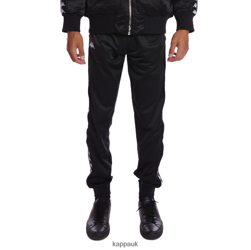 Kappa 222 Banda Rastoriazz Trackpants BLACK 408H4N36 - Kappa Tracksuit UK