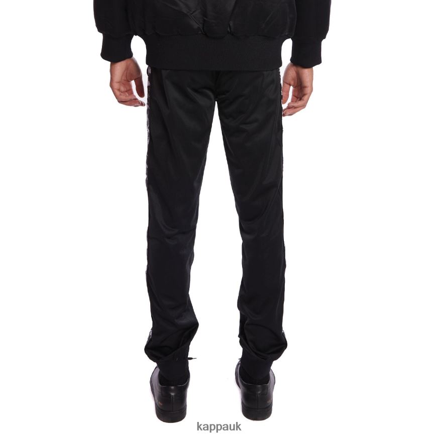 Kappa 222 Banda Rastoriazz Trackpants BLACK 408H4N36 - Kappa Tracksuit UK