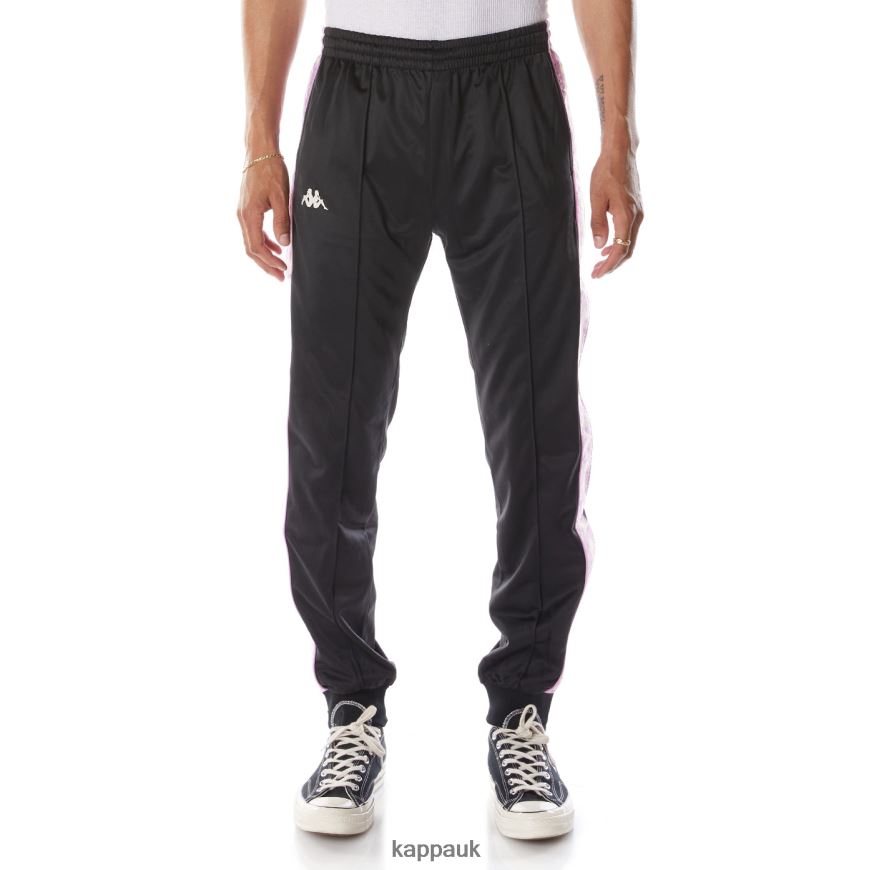 Kappa 222 Banda Rastoriazz Trackpants Black Smoke Violet 408H4N25 - Kappa UK