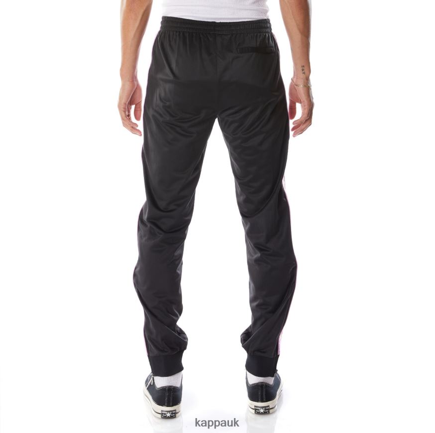 Kappa 222 Banda Rastoriazz Trackpants Black Smoke Violet 408H4N25 - Kappa UK