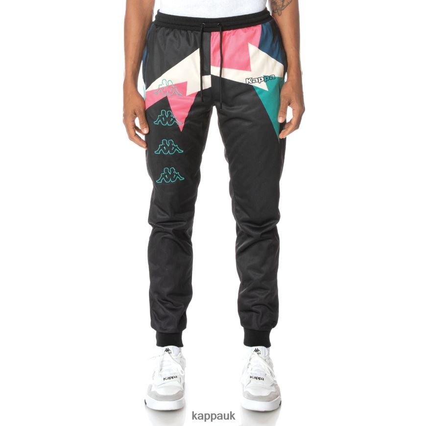 Kappa Logo Sighty Trackpants Jet Black 408H4N20 - Kappa Trainers UK