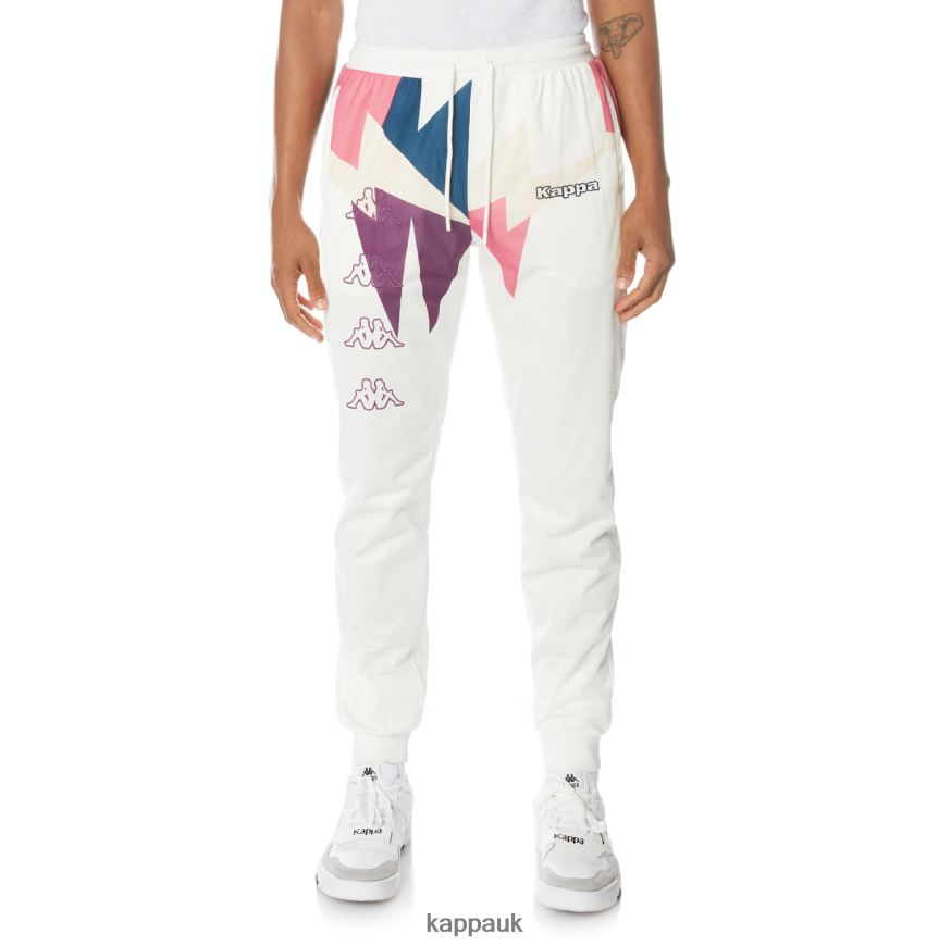 Kappa Logo Sighty Trackpants White 408H4N22 - Kappa UK