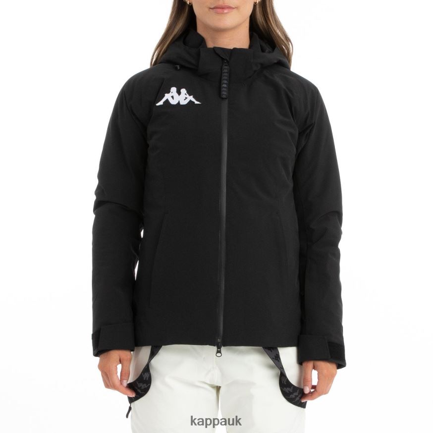 Kappa 6Cento 610 Ski Jacket Black 408H4N372 - Kappa Tracksuit UK