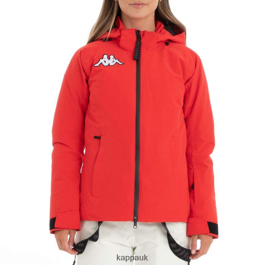 Kappa 6Cento 610 Ski Jacket Red 408H4N375 - Kappa Tracksuit UK