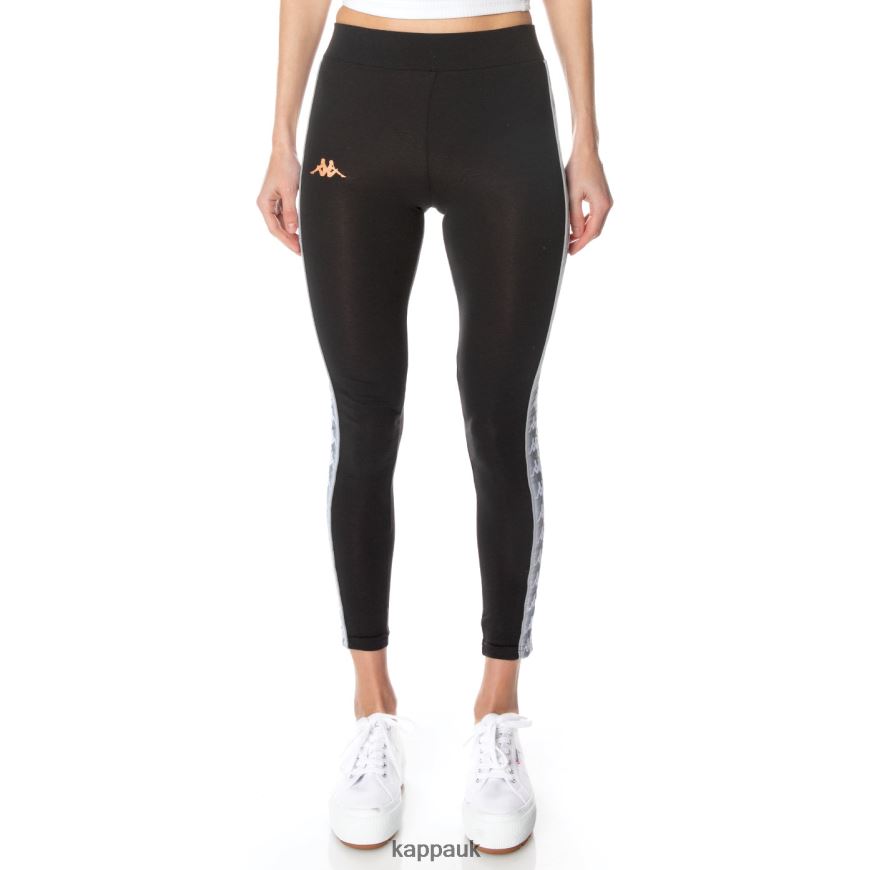 Kappa 222 Banda Garpie Leggings Jet Black 408H4N394 - Kappa UK