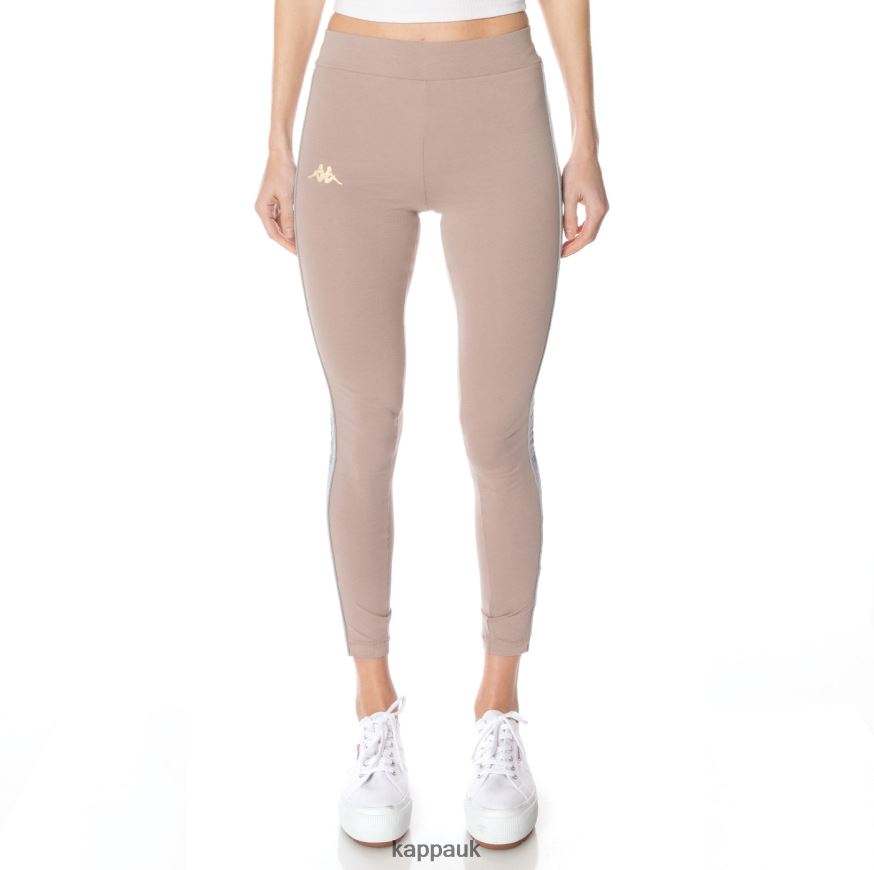 Kappa 22 Banda Garpie Leggings Beige 408H4N395 - Kappa Trainers UK