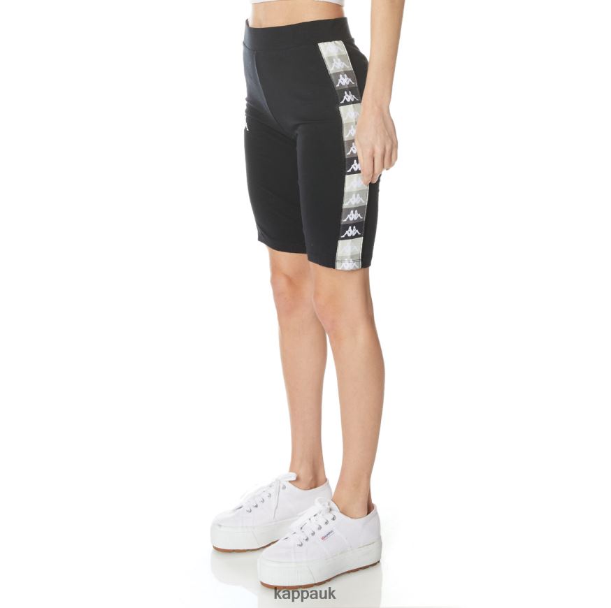 Kappa 222 Banda Mia Bike Shorts Black Jet 408H4N391 - Kappa UK