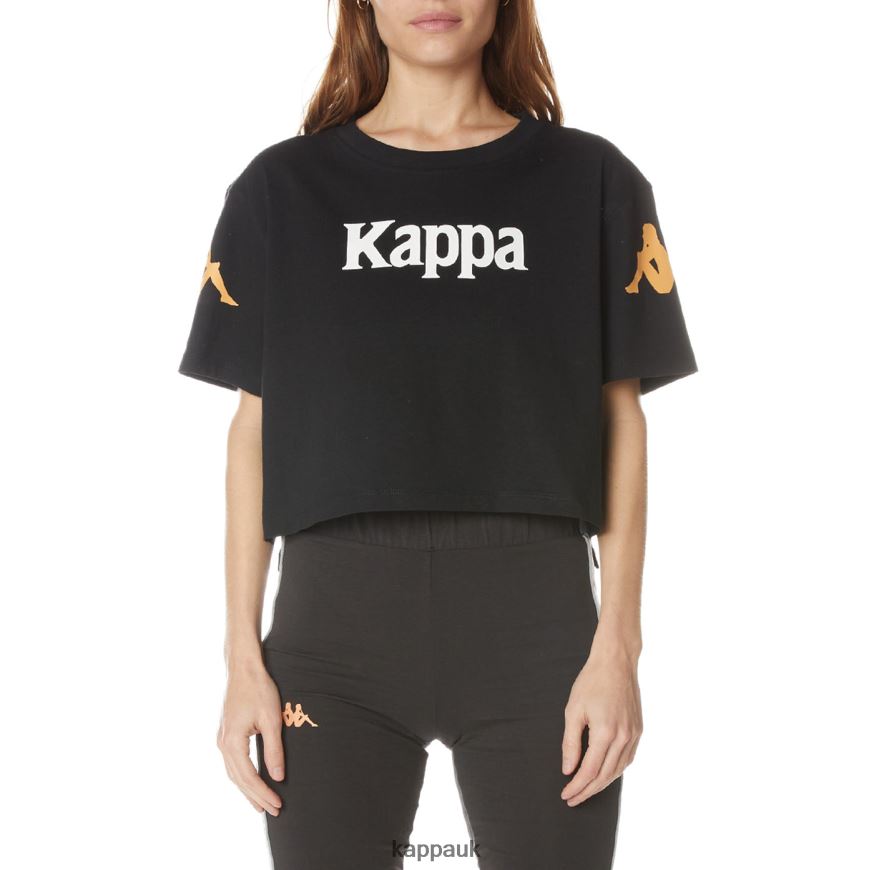 Kappa Authentic Amilk T-Shirt Jet Black 408H4N382 - Kappa UK