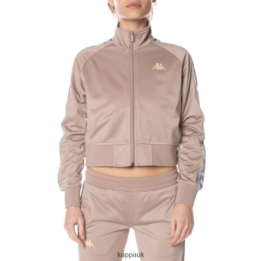 Kappa 222 Banda Casper Track Jacket Beige 408H4N366 - Kappa Tracksuit UK