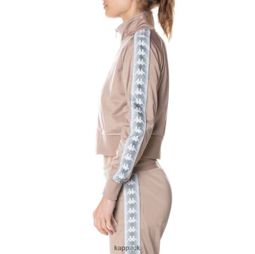 Kappa 222 Banda Casper Track Jacket Beige 408H4N366 - Kappa Tracksuit UK