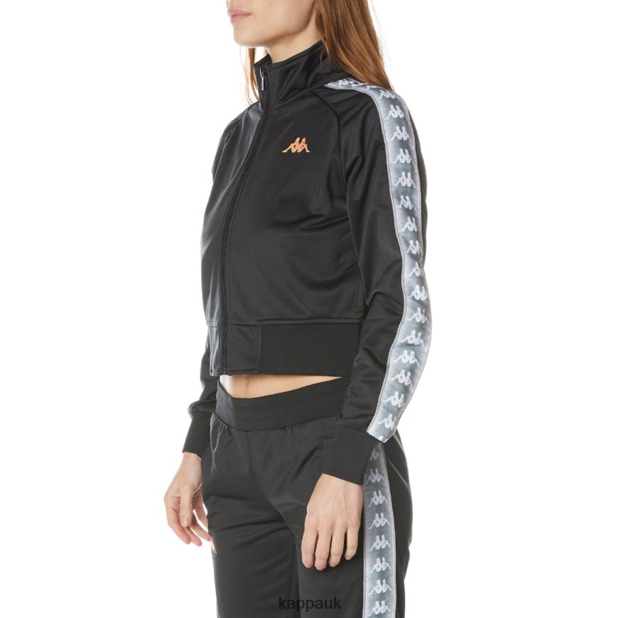 Kappa 222 Banda Casper Track Jacket Jet Black 408H4N367 - Kappa UK