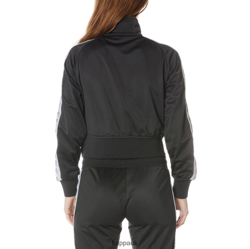 Kappa 222 Banda Casper Track Jacket Jet Black 408H4N367 - Kappa UK