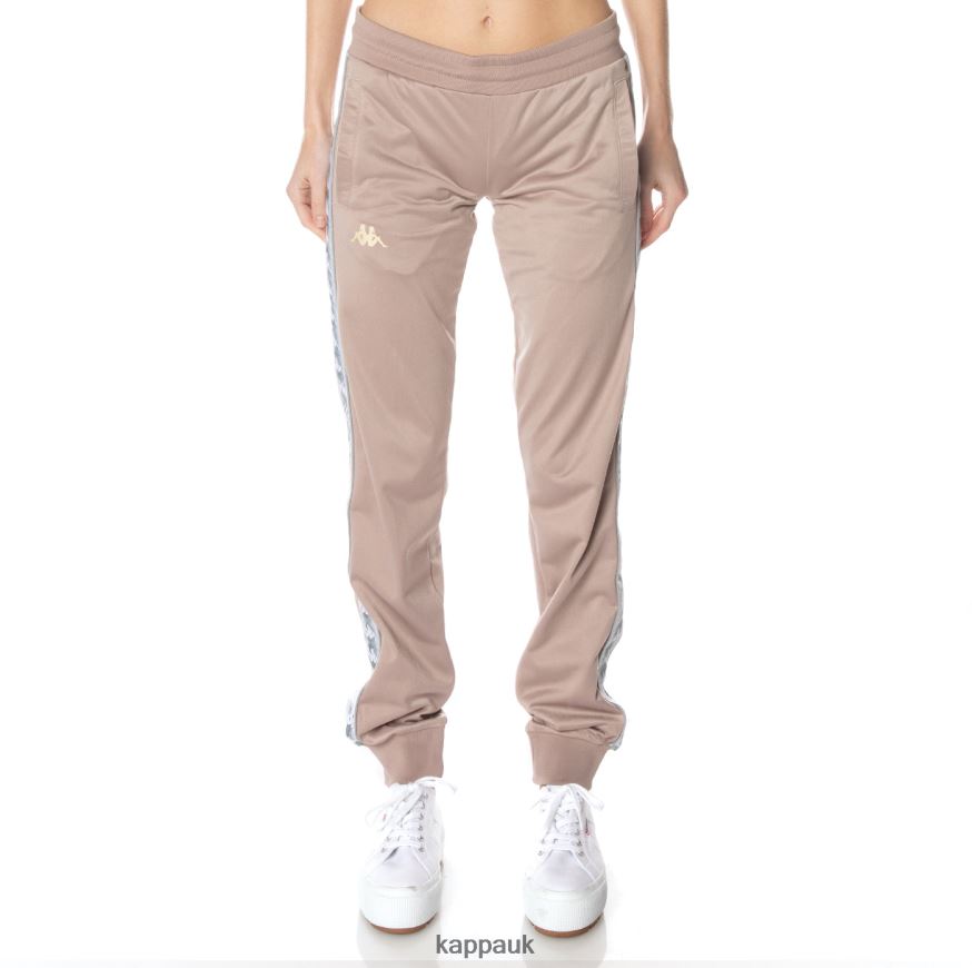 Kappa 222 Banda Gastoria Trackpants Beige 408H4N369 - Kappa Tracksuit UK