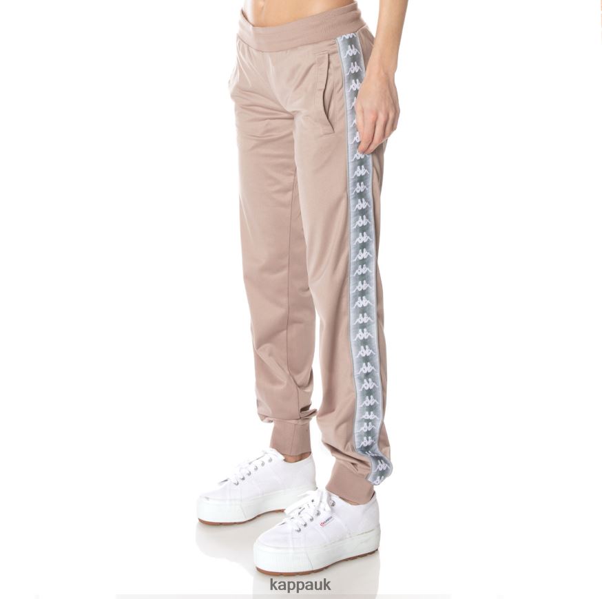 Kappa 222 Banda Gastoria Trackpants Beige 408H4N369 - Kappa Tracksuit UK