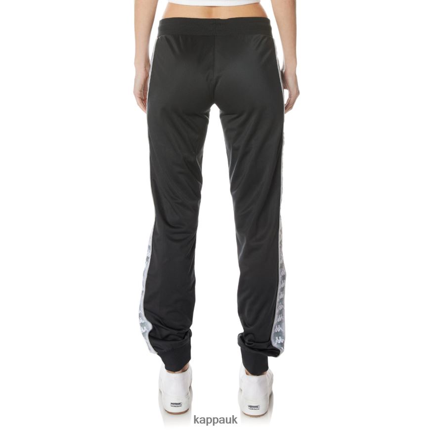 Kappa 222 Banda Gastoria Trackpants Jet Black 408H4N368 - Kappa Trainers UK